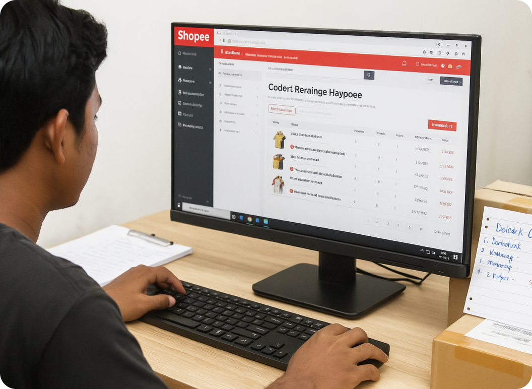 Estudo de caso da matriz de vendedores de vestuário do sudeste asiático